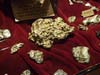 Grosses pépites d'or exposées au Golden Nugget Casino
