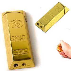 Briquet lingot d'or lectronqiue